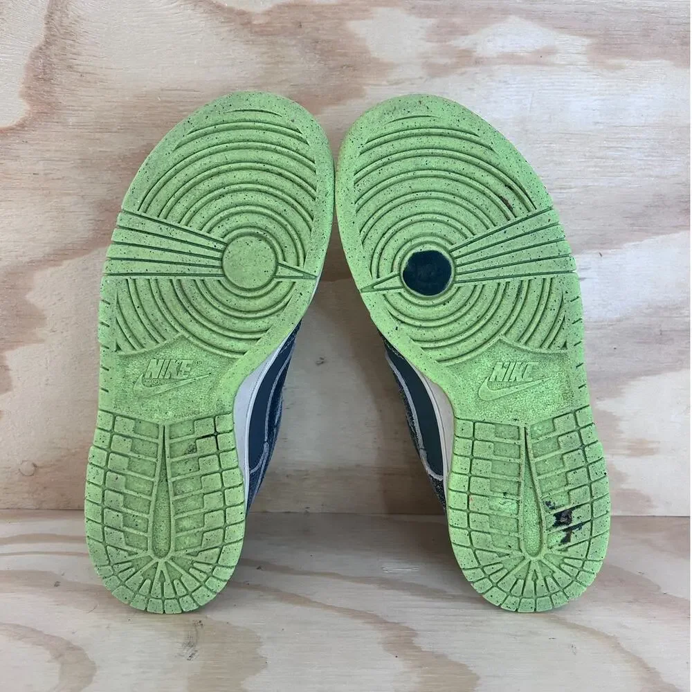 Nike - Dunk Low Halloween GS -Sneakers -Black/Green - Big Kids -4Y - DQ6215-001